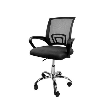 Silla Ergonomica de Escritorio con Ruedas Soporte Lumbar Fijo Tela Mesh 
