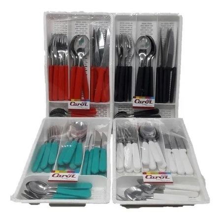 Juego Cubiertos 24 Piezas En Cubiertera ( 41024 COL)