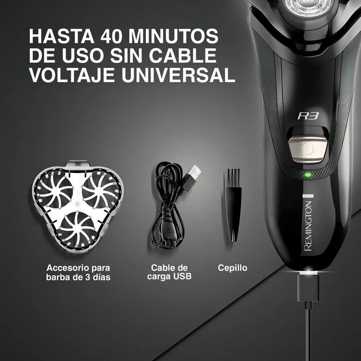 Afeitadora Rotativa C/Luz Led Remington Style Series R3011 - Vista 3