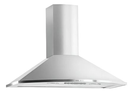 Campana De Pared Spar Convexa Acero 90cm Con Luz Halogena