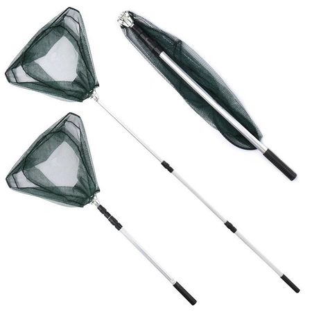 Red Copo De Pesca Plegable Gadnic Triangulo Mango Extensible