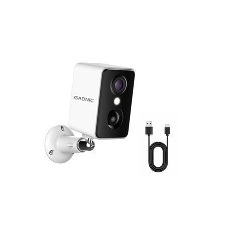 Camara Seguridad Gadnic Wifi Interior Exterior Full HD 1296P Vision Nocturna Audio Bidireccional App AJ Cloud IP65