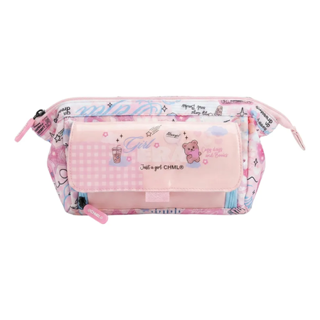 Chimola Cartuchera Hologram Collection Pink Tr242 Pink