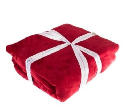 Frazada Térmica Flannel Amarelo 2 1/2p Super Calentita Roja