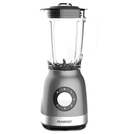 Licuadora Peabody 1200 Watts Con Jarra De Vidrio Pe-ln1210dm Gris Metalizada