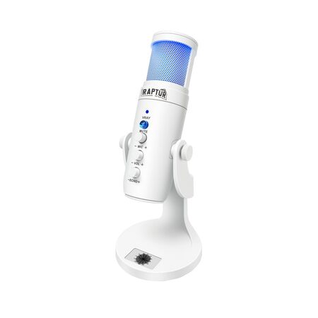 Microfono Raptor Vox PRO RGB USB p|Streaming White