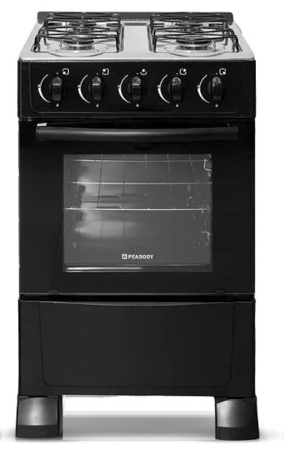 Cocina Peabody 50 Negra Multigas