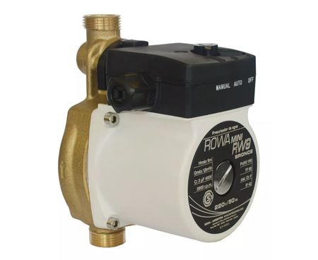 Bomba De Agua Presurizadora Elevadora Mini Rw9 Bronce Rowa