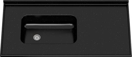 Tapa Mesada Ms Marmol Sintetico Mm613 1.20x0.60m Negro