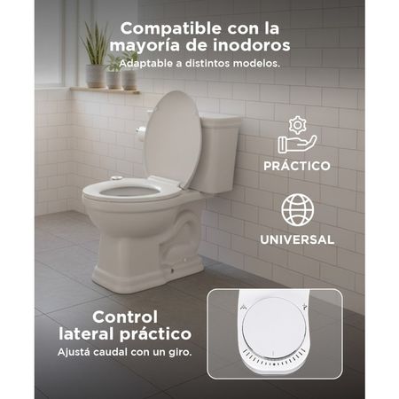 Bidet Para Inodoro Gadnic CleanSeat 200 Agua Fría 2 Boquillas