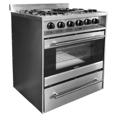 Cocina Industrial Kokken 76CM Con Plancheta Pta Vidrio y Termostato - Cocina a Gas