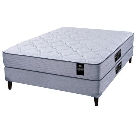 Colchon y Sommier King Koil Bradley Queen Size 150x190 Resortes Pocket y Espuma de Alta Densidad Firme