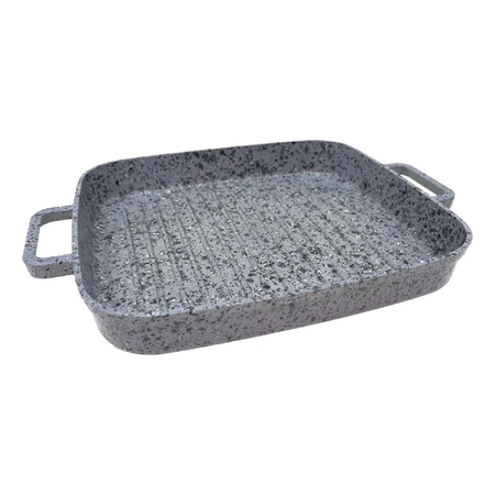 Bifera 28 Cm Stone Granito Antiadh Inducción Hudson Sto29 Gris