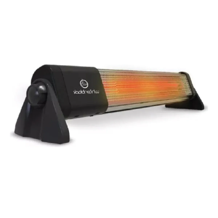 estufa cuarzo horizontal 600/1200w whitenblack color negro wbchwb02
