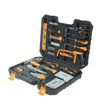 Set Juego De 67 Herramientas Lusqtoff L4904 Sierra + Maletin Negro