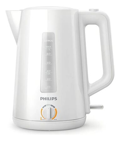 Pava Eléctrica Philips Hd9368/00 1.7 Litros Blanca 2200w Color Blanco