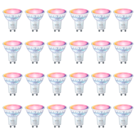Pack X24 Lampara Smart Led Dicroica Wifi Color 4.7w Wiz Gu10