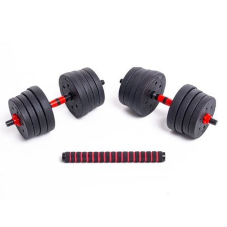 Kit Funcional Randers Mancuernas + Barra 25Kg 