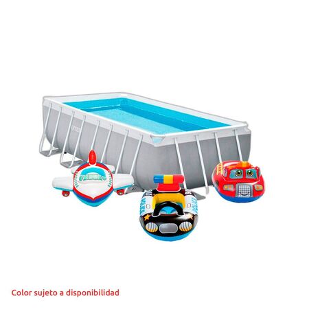 Combo Pileta Intex 10874L Prism Frame + Flotador Intex Kiddie