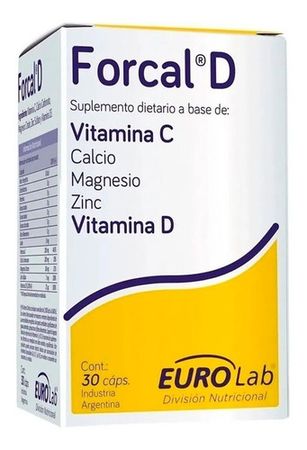Forcal D 30 Cápsulas Mejora Sistema Inmunológico Eurolab