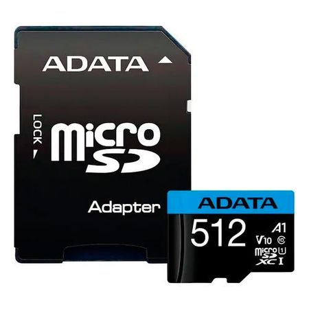 Memoria Micro SD ADATA 512GB Clase 10 con Adaptador