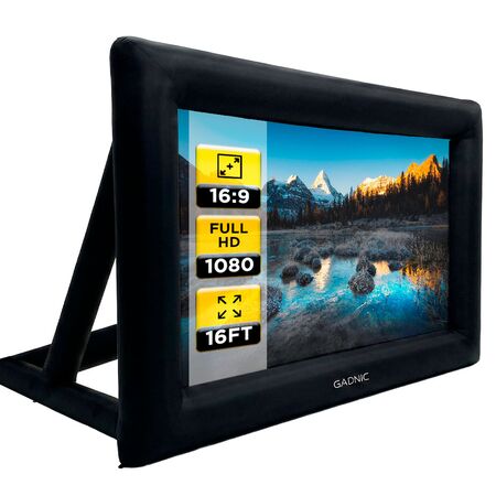 Pantalla Para Proyector Inflable GADNIC Exterior 16ft 169 290x155