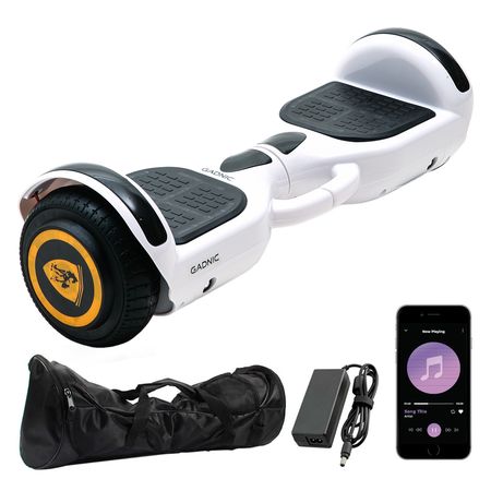 Patineta Electrica Gadnic Hoverboard 6.5 Pulgadas Blanco