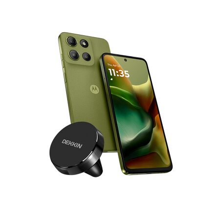 Combo de Celular Motorola Moto G15 SE 4+256GB Verde + Soporte Redondo de Celular C/Ventilacion Dekkin