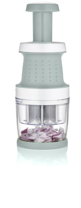 Cortador De Vegetales A Presion Food Chopper Gris Y Blanco - Vista 1
