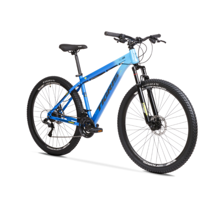 Bicicleta TopMega MTB Tigris Acero R29 21VEL Azul Celeste Talle M 1016059