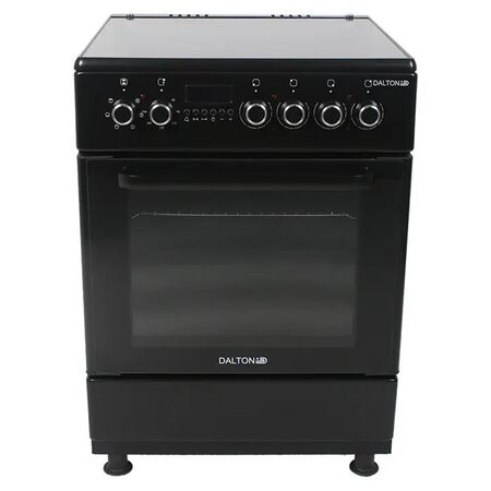 Cocina Electrica Vitroceramica Negra 60x60cm 4 Placas Dalton