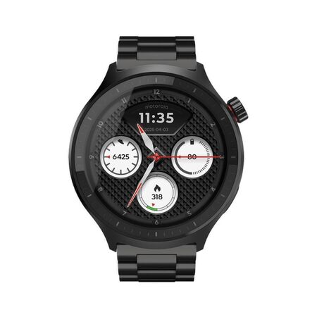 Smartwatch Motorola Moto Watch 1.4 Pulgadas Acero Inox Negro PG38C08258
