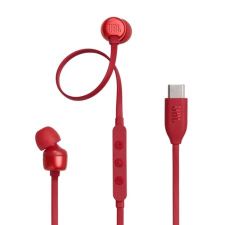 Auricular JBL T310C USB C Rojo