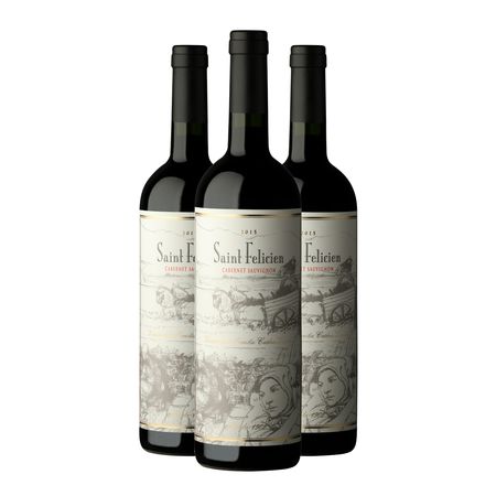 Vino Tinto Saint Felicien Cabernet Sauvignon Caja x 3