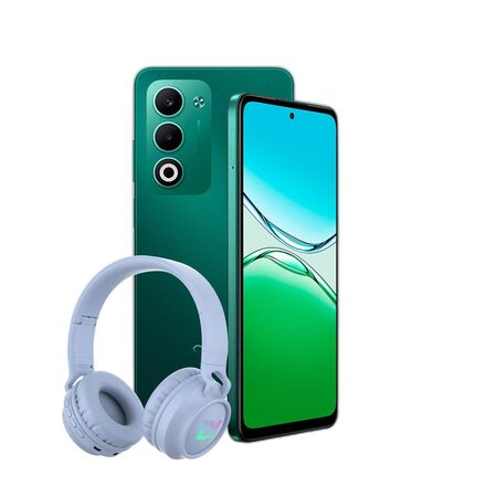 Combo Oppo A5 4G 4+256GB Verde + Auriculares Vincha Dekkin Celeste