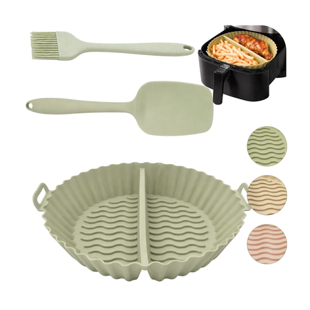 Set Silicona Molde Doble + utensilios Verde
