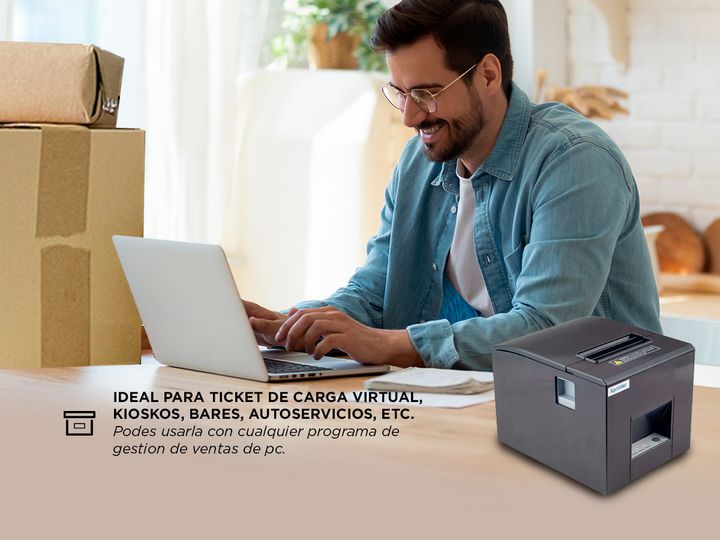 Impresora Termica X-Printer XP-E200M - Vista 3