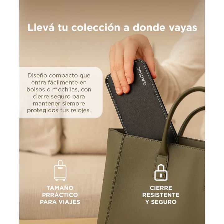 Caja Organizadora De Reloj Gadnic Estuche Para 6 Relojes - Vista 4