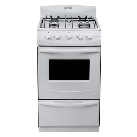 Cocina Escorial Candor S2 51 Cm Gas Natural Blanca