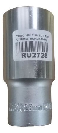 Tubo Hexagonal Ruhlmann Encastre 1/2 Pulgada Largo 28mm