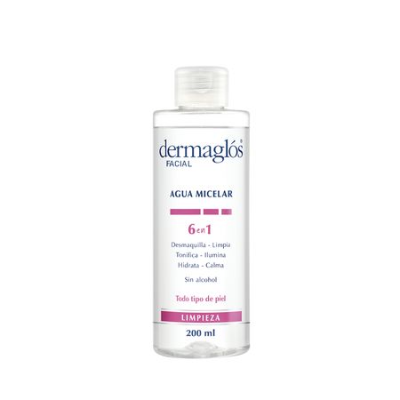 Dermaglos Facial Agua Miceral 6 En 1 Limpieza Ttp 200ml