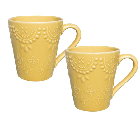 Dallas - Set X2 Jarros 280 Cc Amarillos