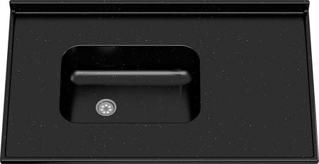 Tapa Mesada Ms Marmol Sintetico Mm603 1.00x0.60m Negro