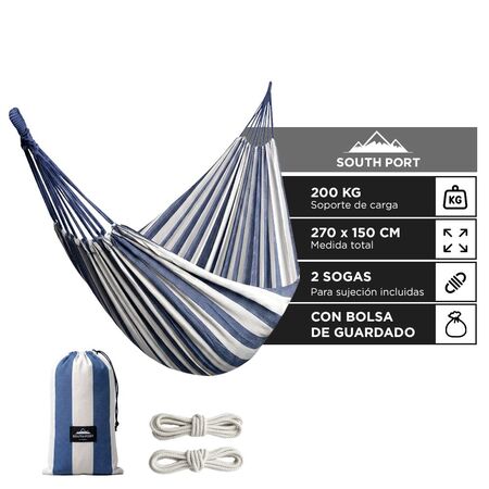 Hamaca Paraguaya South Port Gadnic 200 Kg 270 X 150 Cm