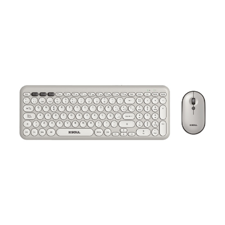 Combo Teclado y Mouse Inalámbrico Soul OCW250 Blanco