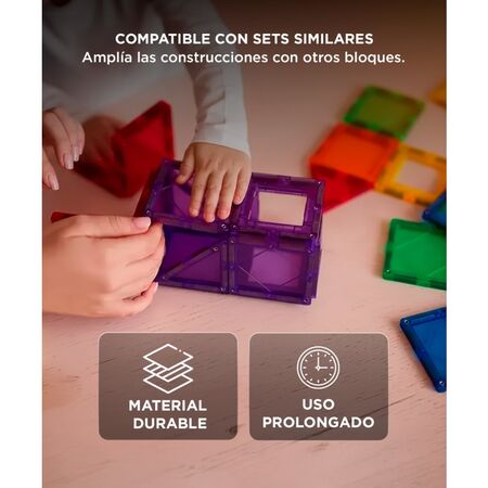 Juegos Magnéticos Gadnic Bloques De Construcción Para Niños 100 Piezas 