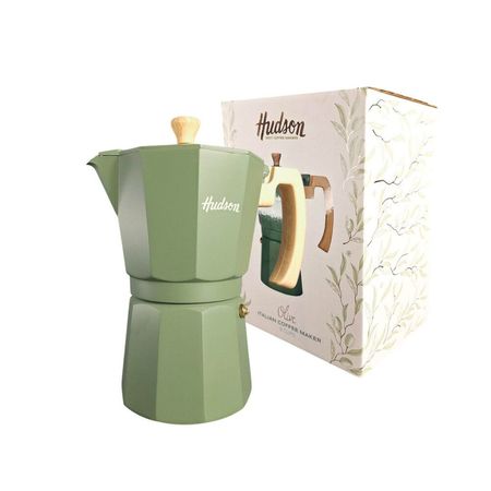 Cafetera Aluminio Olive Tipo Italiana 9 Tazas M021 Hudson