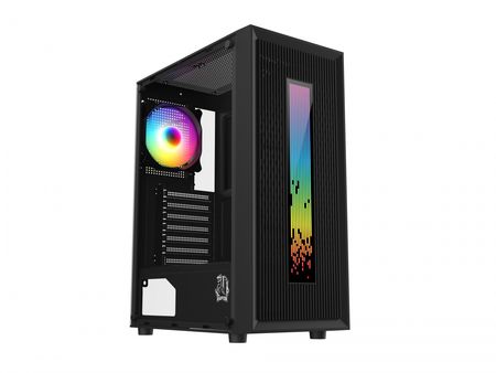 Gabinete Raptor Vortex TG Mid-Tower RGB Back Fan x1 + Led Front