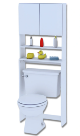 Respaldo De Inodoro Centro Estant Bt1bl Color Blanco