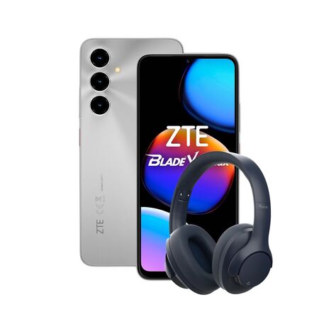 Combo ZTE V80 Max 4+256GB Silver + Auriculares Hune Over-ear Azul Oceano